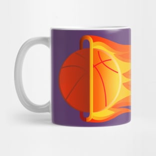 basketball that burns and passes through the hoop Mug